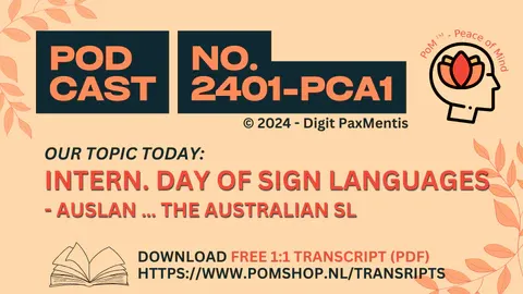 Intern. Day 2024 for Sign Languages - AUSLAN